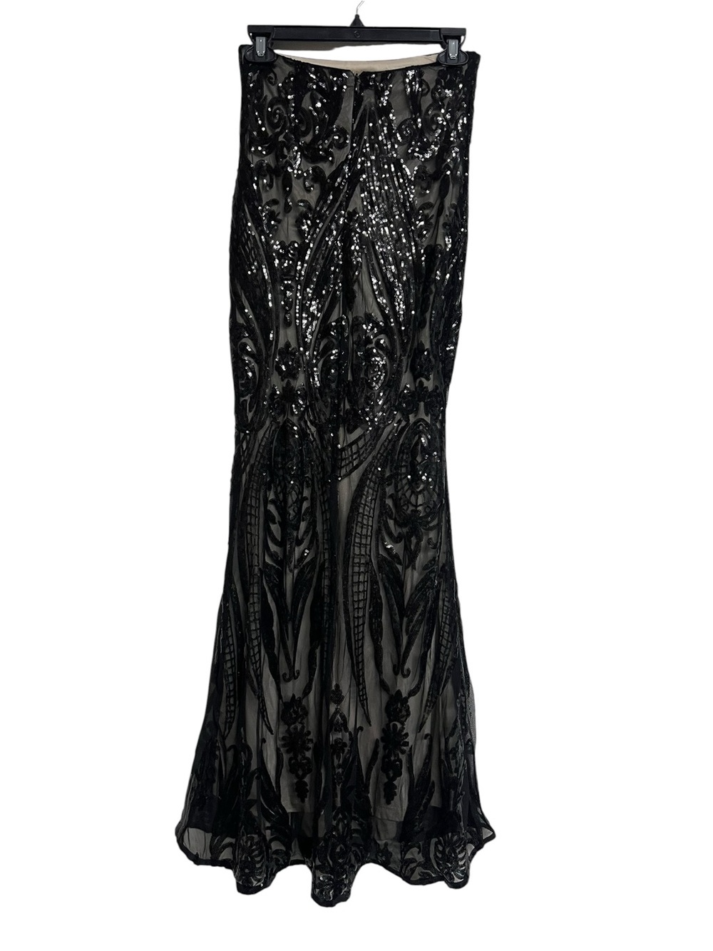 Lulus Black Sequin Embellished Sheer Evening Skirt - Picture 4 of 5